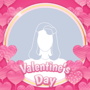 Valentine's Day Balloon Hearts Frame