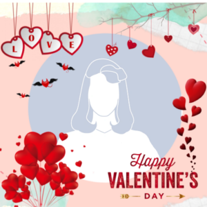 valentine's day facebook frame